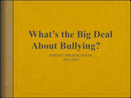 What’s the Big Deal About Bullying?