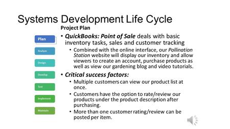 Systems Development Life Cycle
