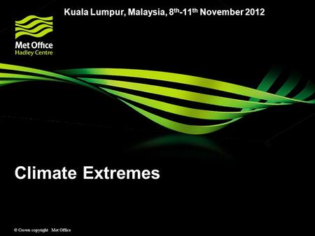 Kuala Lumpur, Malaysia, 8th-11th November 2012