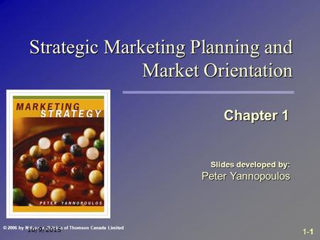 Strategic Marketing Planning and Market Orientation