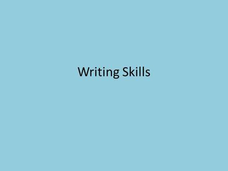 Writing Skills. Purpose of a Thesis Your Thesis tells the audience your purpose and what you will be discussing in your essay. It MUST contain the following: