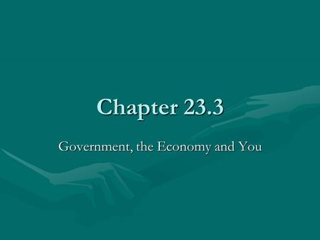 Chapter 23.3 Government, the Economy and You. Income Inequality Education, family wealth and discrimination are common reasons for income differences.