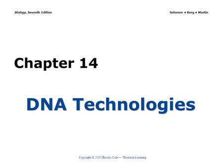 DNA Technologies.