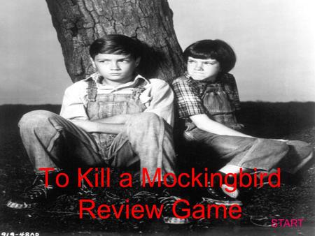 To Kill a Mockingbird Review Game