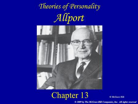 Theories of Personality Allport