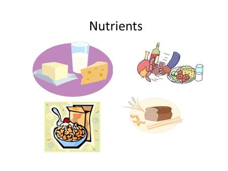 Nutrients. Carbohydrates Function: Provide ENERGY for the body Structure: Carbohydrates are sugars and starches Found in : rice, beans, potatoes, fruits,