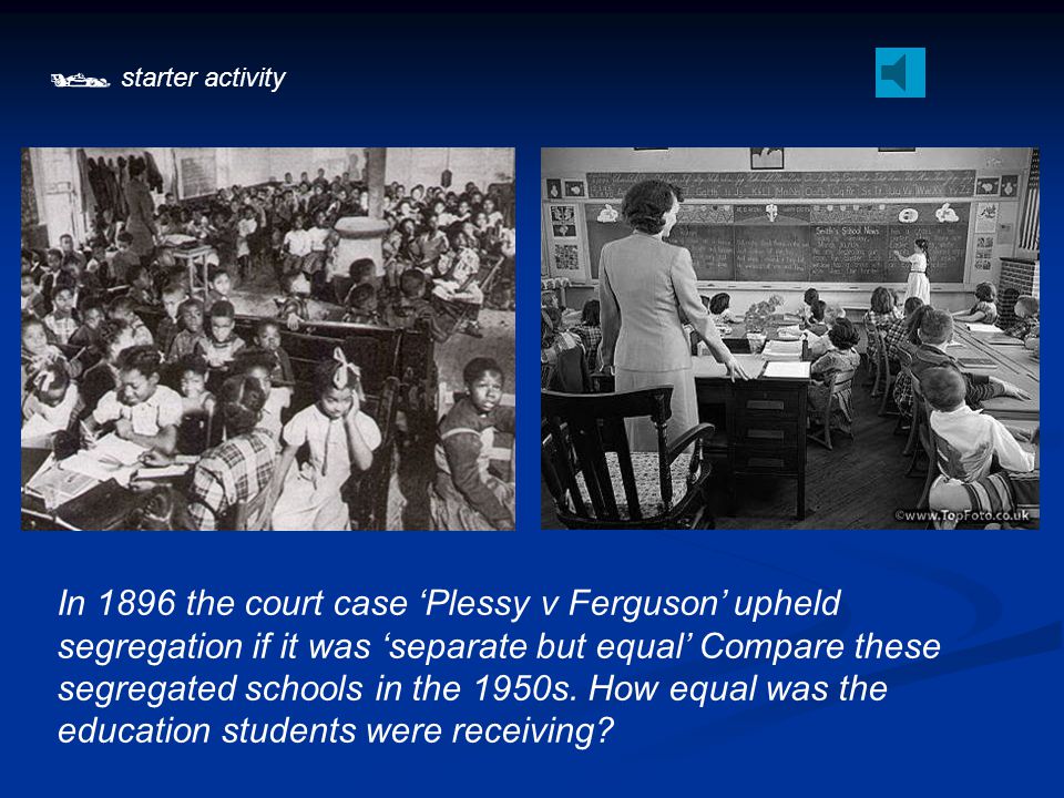1896 separate but clearance equal