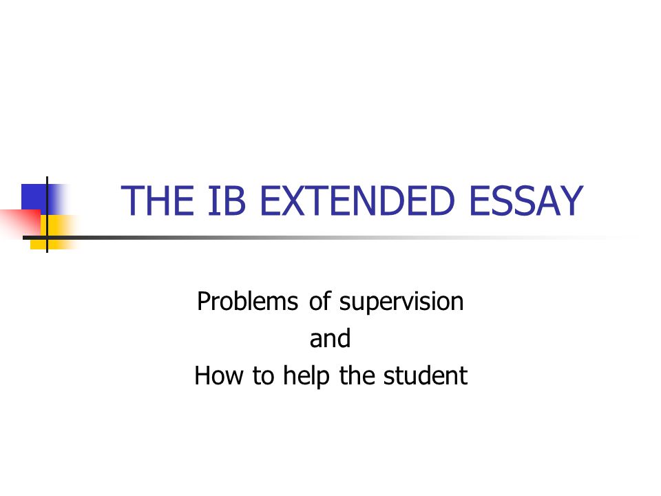 extended essay help