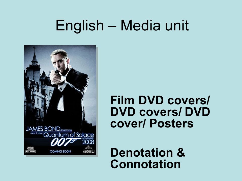 English – Media unit Film DVD covers/ DVD covers/ DVD cover/ Posters - ppt  download