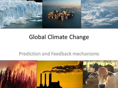 Global Climate Change Prediction and Feedback mechanisms.