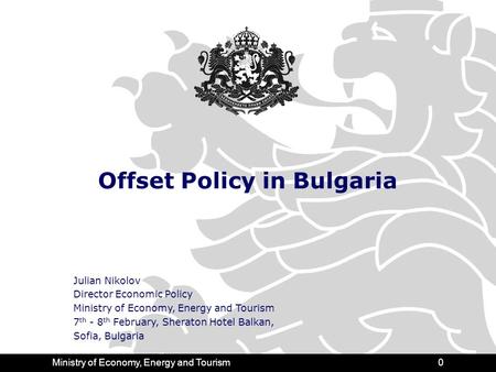 Contents Why Offsets Are Important for Bulgaria?