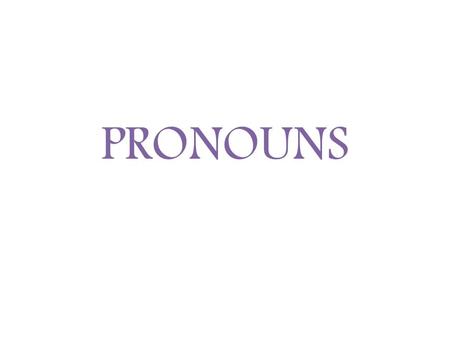 pronouns presentation powerpoint