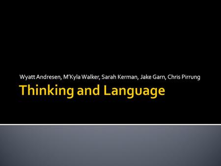 memory thinking and problem solving ppt