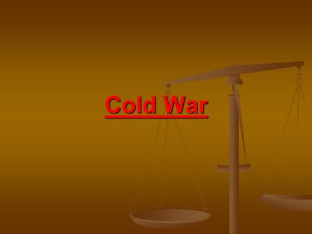 Cold War. Cold vs. Hot War ‘Hot wars’ = actual fighting ‘Hot wars’ = actual fighting ‘Cold wars’ = no fighting but a lot of tension and high risk of war.