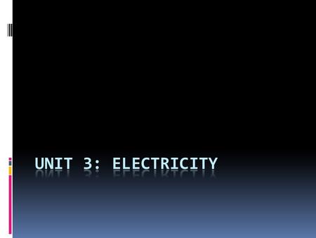 Unit 3- Electricity  Ordinary matter is made up of atoms which have protons and electrons.  The magnitude of the charge on one proton or electron is.