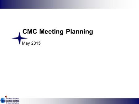 CMC Meeting Planning May 2015.
