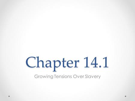Chapter 14.1 Growing Tensions Over Slavery. Key Terms and People Popular sovereignty Secede Fugitive Henry Clay John Calhoun Daniel Webster.