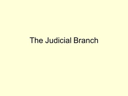 The Judicial Branch. Jurisdiction Federal Courts –Article III, Section 1 vests judicial power in the Supreme Court and other inferior courts created by.