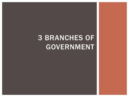 powerpoint presentation on 3 branches of government