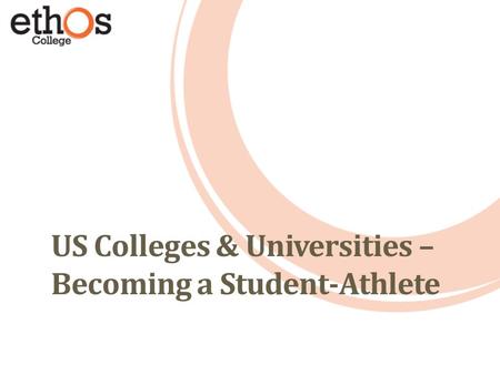 US Colleges & Universities – Becoming a Student-Athlete.