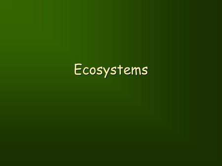 Ecosystems. ENGAGE Day 1 What do you know about ecosystems? Working with your group, look through the pages in the book and make a list of words you.