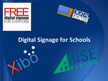 Digital Signage for Schools