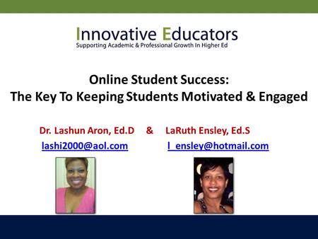 Online Student Success: