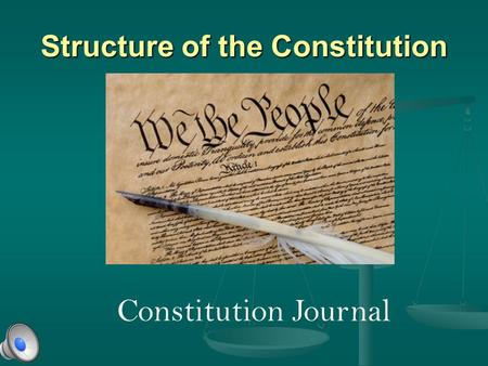 Structure of the Constitution Constitution Journal.