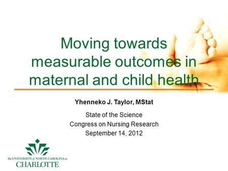 Moving towards measurable outcomes in maternal and child health