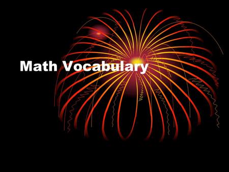 Math Vocabulary. Multiplication DEFINITION EXAMPLE.