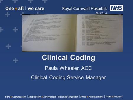 Clinical Coding Service Manager