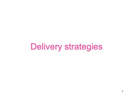 Delivery strategies 1. 2 A Speech Before Beginning During Ending 1 2 3 4.