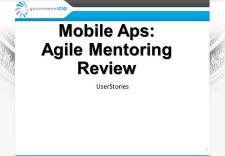 Mobile Aps: Agile Mentoring Review