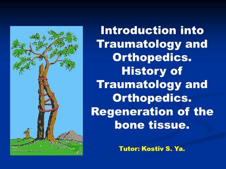 Introduction into Traumatology and Orthopedics