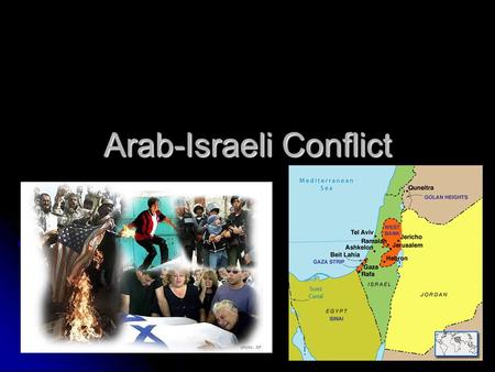 Arab-Israeli Conflict. I. Palestine & Israel Jewish view: claim to land 3,000 yrs. Ago Jewish view: claim to land 3,000 yrs. Ago Famine led to Diaspora.