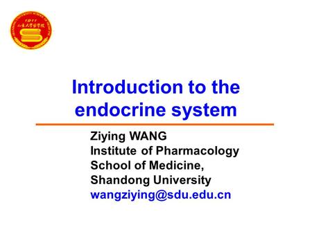 Introduction to the endocrine system