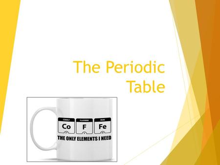 The Periodic Table. I will know….. × What is a periodic table and why is it important. × What are the Parts of the periodic table. × Groups × Periods.