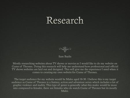 First example – Game of Thrones official website This website includes large images at the every front of the page. These images can be effective for.