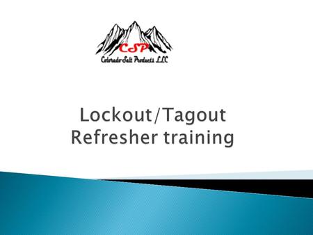  The purpose of this Lockout/Tagout Procedure is to have a positive method of confirming that a piece of equipment, machine, or device is not energized.