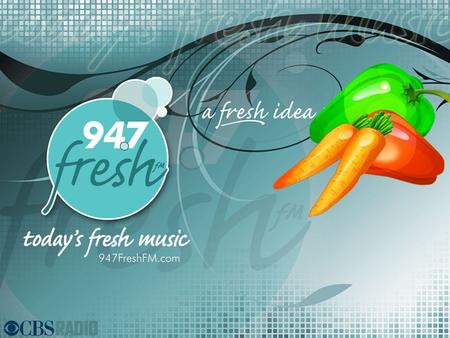 “Fresh Food Challenge” FRESH 94.7 accepts the “Eat Right” Challenge and wants our listeners to do the same with the “Fresh Food” Challenge. Eat your way.