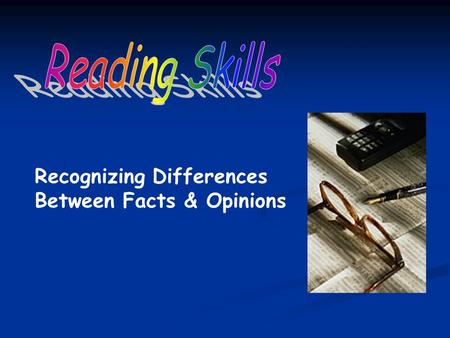 Recognizing Differences Between Facts & Opinions.