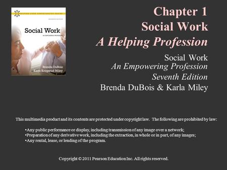 Chapter 1 Social Work A Helping Profession