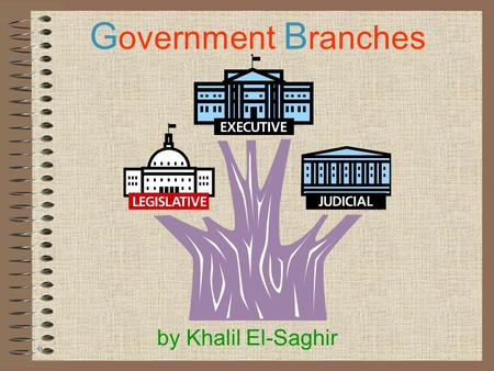 G overnment B ranches by Khalil El-Saghir G overnment B ranches What are they? The government is like a tree with three big branches. The top branch,