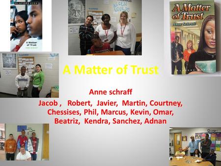 A Matter of Trust Anne schraff