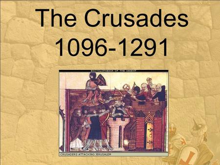 The Crusades 1096-1291. OVERVIEW: Crusades were religious wars between Christians and Muslims Lasted for 200 years Seljuk Turks had the city of Jerusalem.