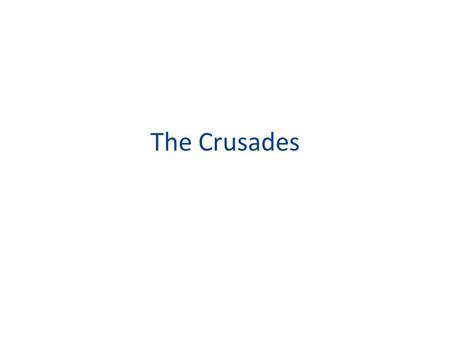 The Crusades. Crusades Wars between Christians and Muslims for control over the lands in the Middle East. Fighters were called “Christian Knights” Wanted.