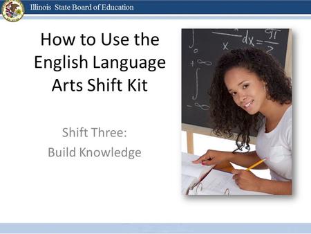 How to Use the English Language Arts Shift Kit Shift Three: Build Knowledge.