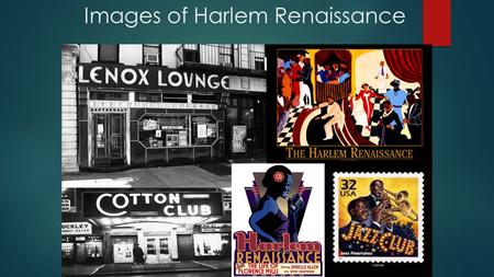 Images of Harlem Renaissance