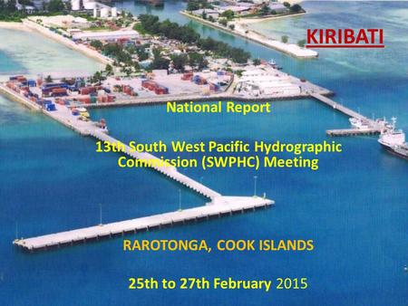 KIRIBATI National Report
