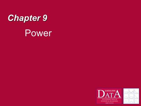 Chapter 9 Power. Decisions A null hypothesis significance test tells us the probability of obtaining our results when the null hypothesis is true p(Results|H.